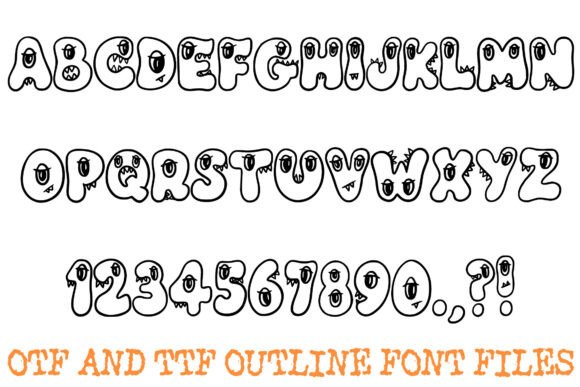 Friendly Monster Font - Preview 1