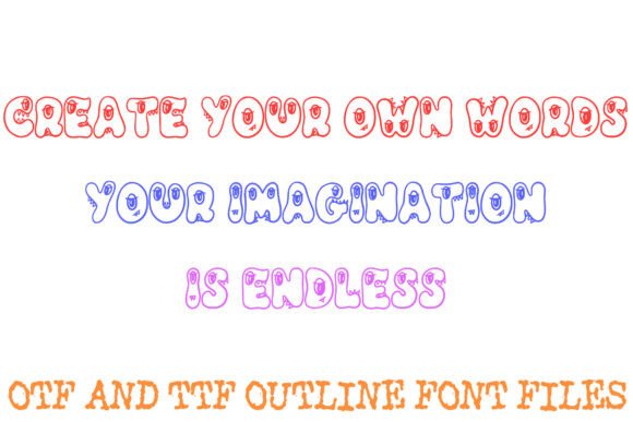 Friendly Monster Font - Preview 2