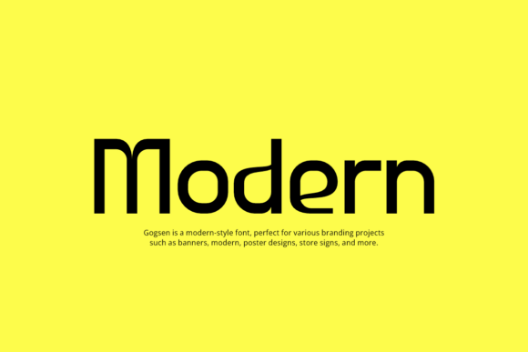Gogsen Font - Preview 1