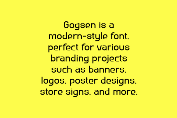 Gogsen Font - Preview 4