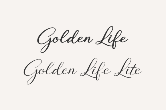 Golden Life Font - Preview 1