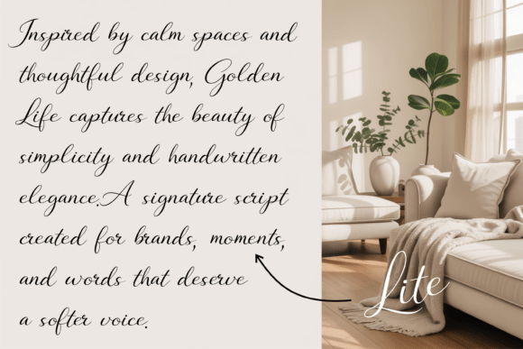Golden Life Font - Preview 3