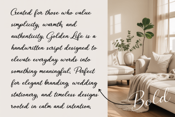 Golden Life Font - Preview 4