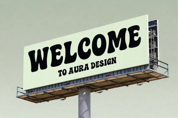 Groovy Chunky Font PNG with transparent background - Preview 1