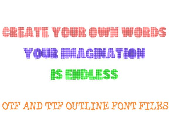 Halftone Newsprint Font - Preview 2