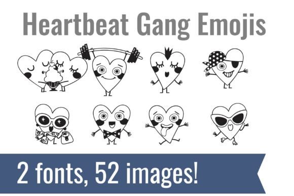 Heartbeat Gang Font - Preview 1