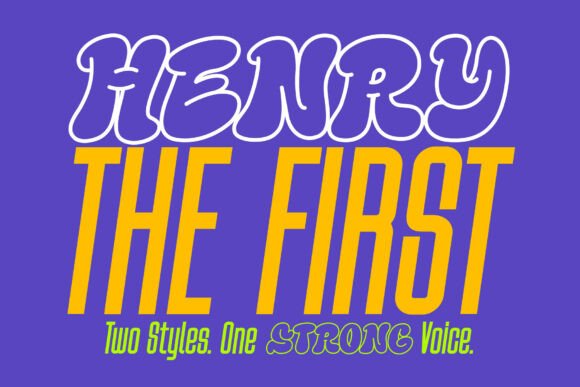 Henry the First Duo Font - Preview 5