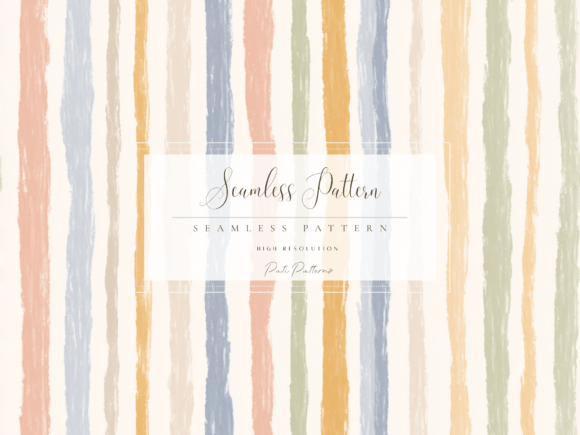 Kids Vintage Stripes Seamless Pattern PNG