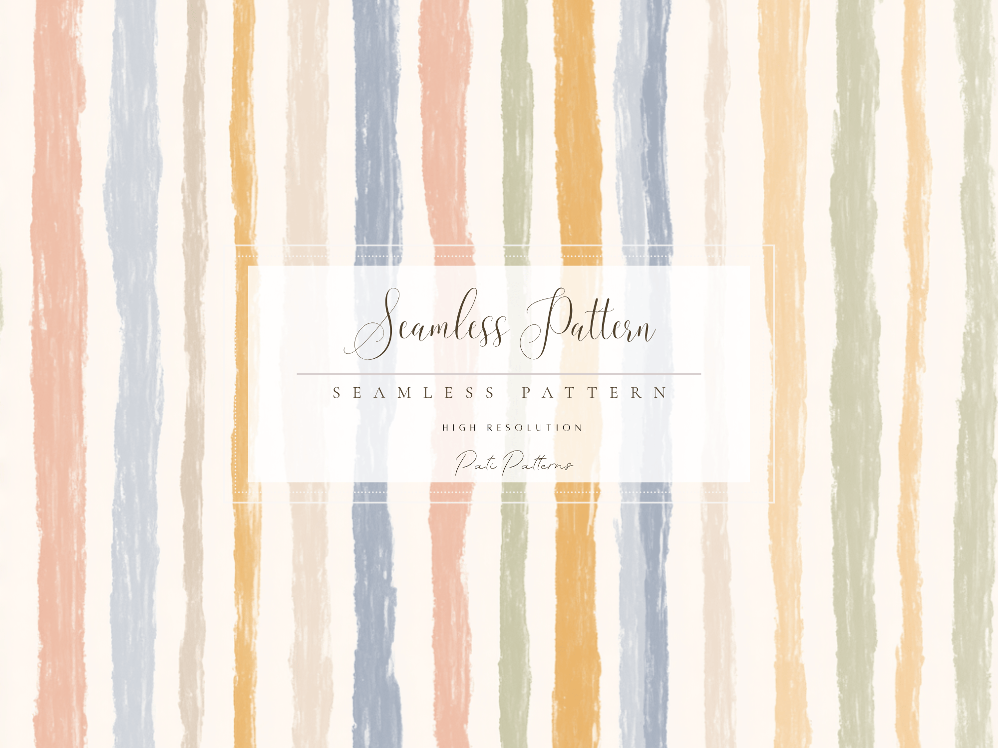 Kids Vintage Stripes Seamless Pattern PNG