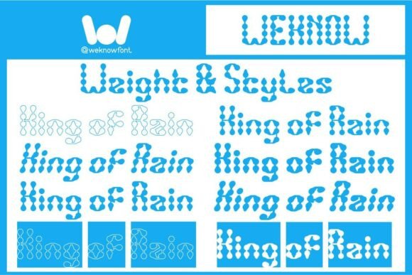 King of Rain Font PNG with transparent background - Preview 6