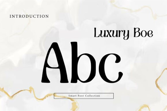 Luxury Boe Font PNG with transparent background - Preview 1