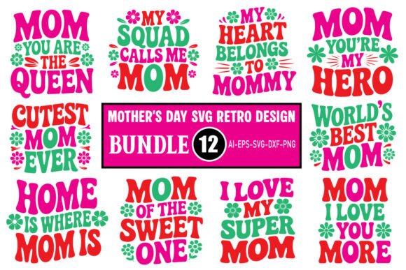 Mom & Dad SVG / Retro Design Mega Bundle Bundle · Creative Fabrica
