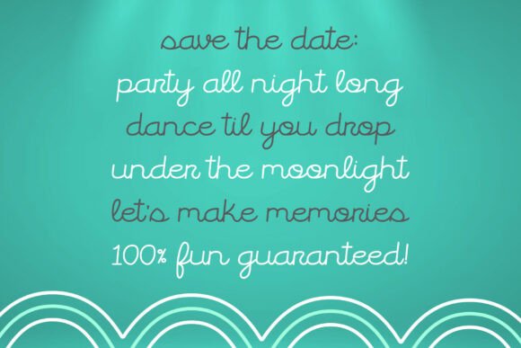Neon Glowup Font PNG with transparent background - Preview 3