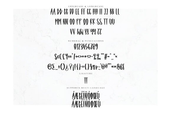 Rainbow Farmhouse Font PNG with transparent background - Preview 5