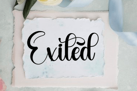 Saturday Wedding Font PNG with transparent background - Preview 1