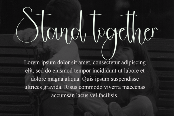 Smooth Handmade Font PNG with transparent background - Preview 2