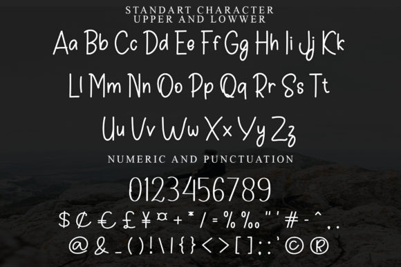 Smooth Minimalist Font PNG with transparent background - Preview 3