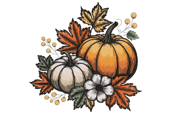 Autumn Pumpkin Floral