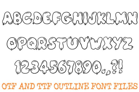 Bubble Balloon Font - Preview 1