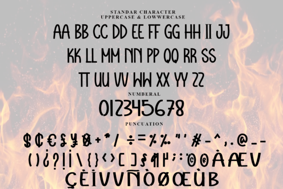 Burning Font - Preview 4