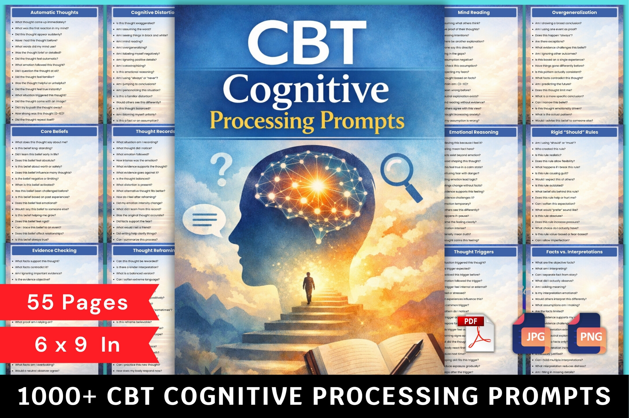 🧠 CBT Cognitive Processing Prompts