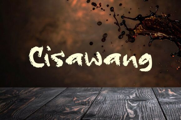 Cisawang Font PNG with transparent background - Preview 1