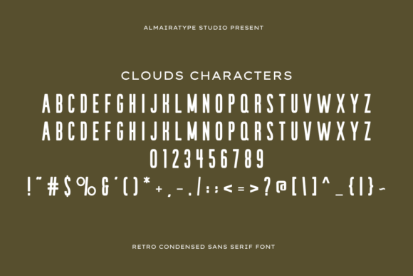 Clouds Font - Preview 1