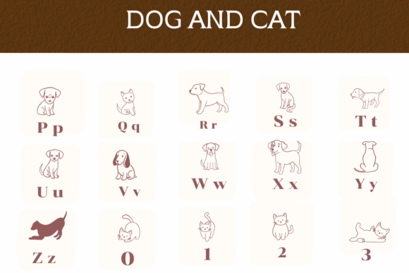 Dog and Cat Font - Preview 2