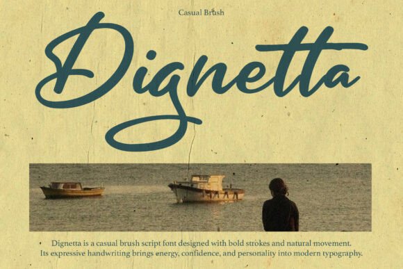 Dignetta Font PNG with transparent background - Preview 1