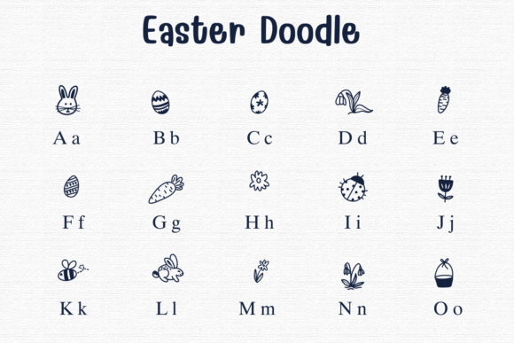 Easter Doodle Font - Preview 1