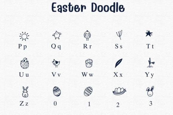 Easter Doodle Font - Preview 2