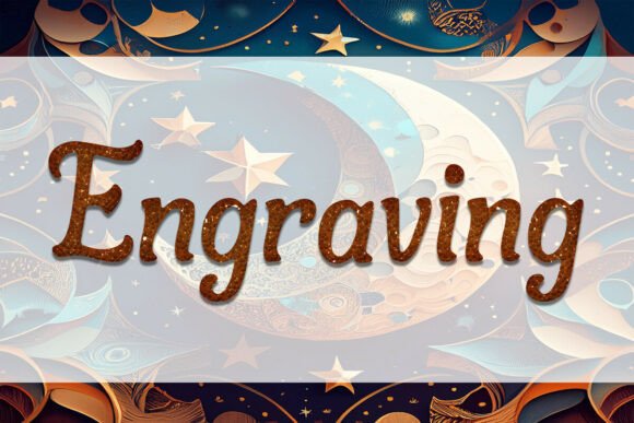 Engraving Font - Preview 1