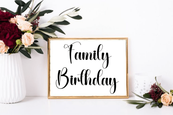 Family Calligraphy Font - Preview 4