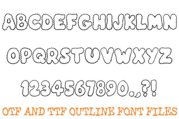 Fluffy Letters Font - Preview 1