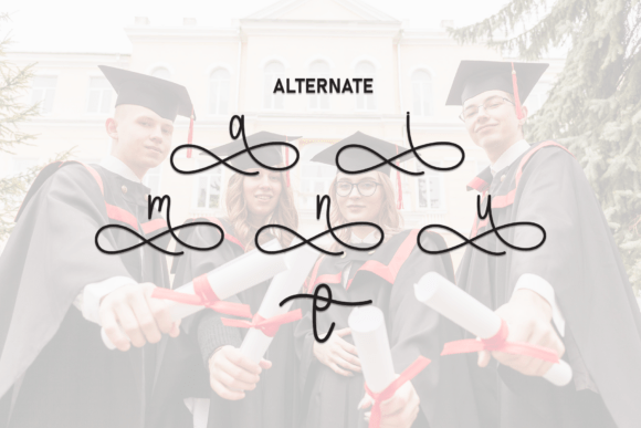 Graduation Font - Preview 6