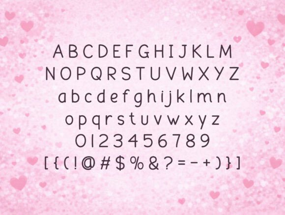 Happy Hearts Font - Preview 2