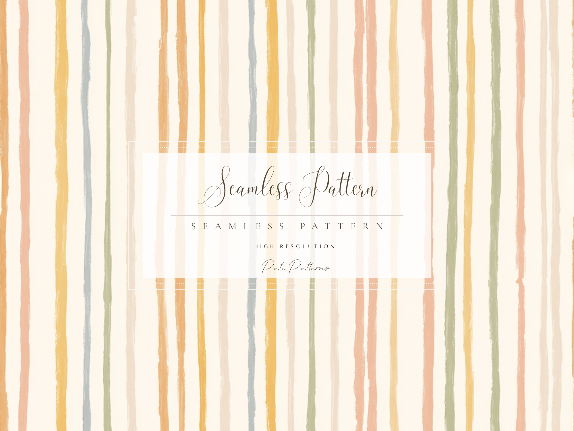 Kids Vintage Stripes Seamless Pattern PNG