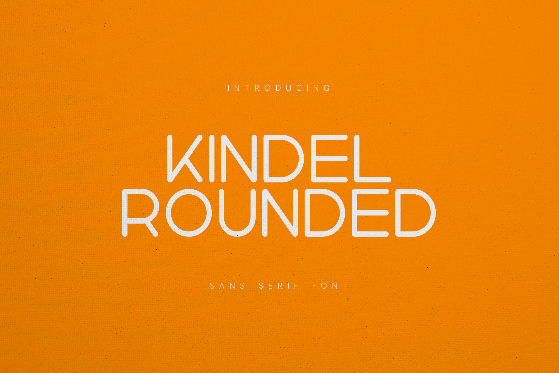 Kindel Rounded packaging font preview