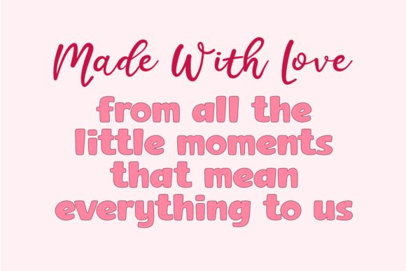 Little Moment Love Duo Font PNG with transparent background - Preview 3