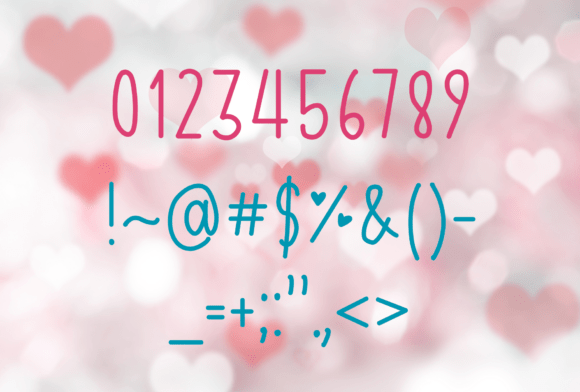 Lovely Candies Font PNG with transparent background - Preview 2