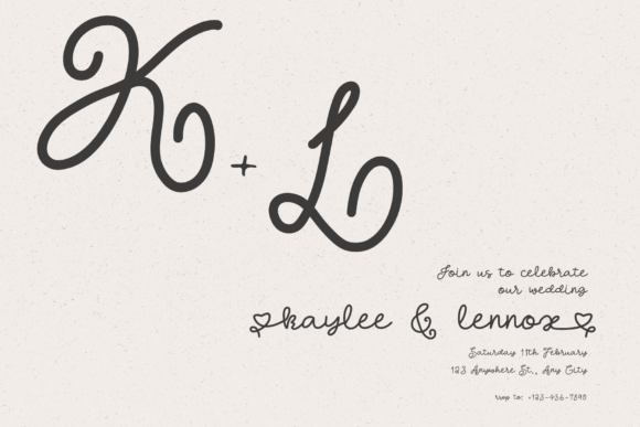 Lush Valentine Font PNG with transparent background - Preview 2