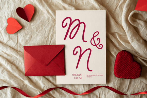 Lush Valentine Font PNG with transparent background - Preview 3