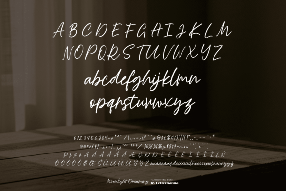 Moonlight Dreaming Font PNG with transparent background - Preview 1