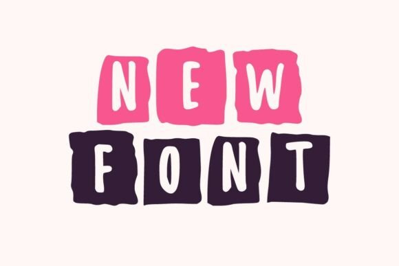 Paper Frame Font PNG with transparent background - Preview 1
