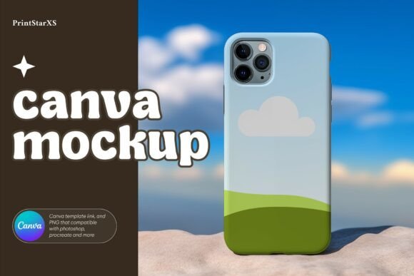 Phone Case Mockups PNG Canva Mockup