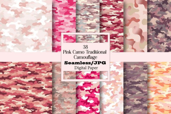 Pink Camo Traditional Camouflage Pattern