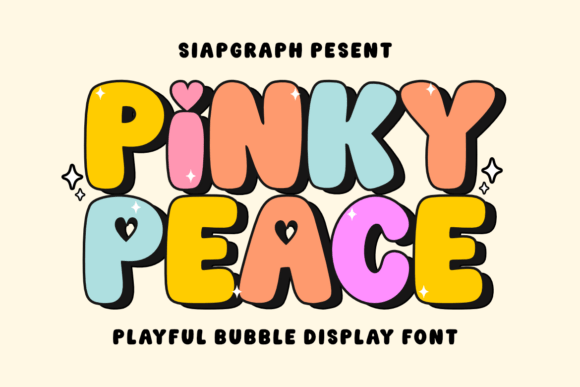 Pinky Peace Display Font By SiapGraph
