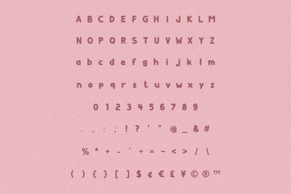 Plumpy Font PNG with transparent background - Preview 1