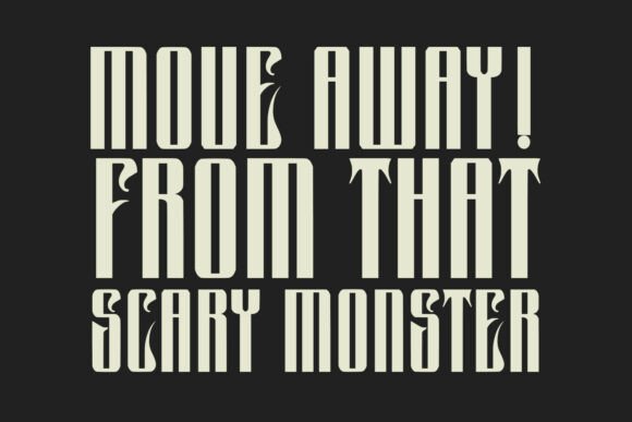 Preview specimen of Qiropt blackletter font