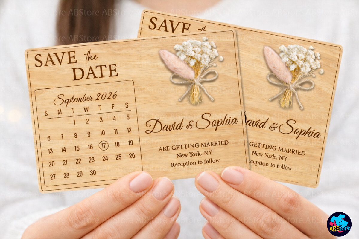 Save the Date Laser Cut